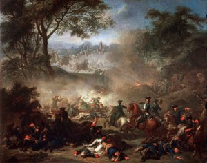 Slaget ved Lesnaya, 1717. av Jean Marc Nattier