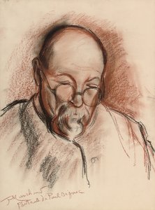 Portrett av Paul Signac (kull og kritt på papir)