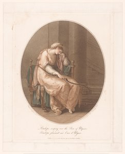 Penelope gråtende med Odysseus