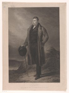 Portrett av Gilbert du Motier, Marquis de la Fayette Lafayette (tittel på objekt) av Jean Marie Leroux