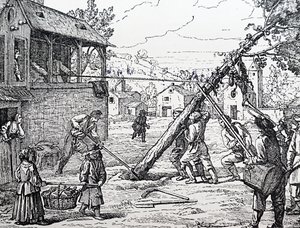 Plantingen av maistangen