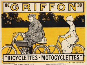Griffon Bicycles Motorcycles, ca. 1905. av Jean Matet