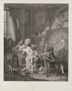 Den ærlige modellen av Jean Michel Moreau and Jean Baptiste Blaise Simonet after Pierre Antoine Baudouin