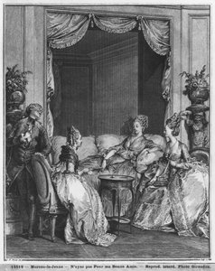 Frykt ikke min gode venn, gravert av Isidore Stanislas Helman (1749-1809) 1776 av Jean Michel the Younger Moreau