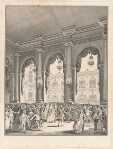 Maskeballet - Fest gitt i anledning fødselen til Monsignor the Dauphin, 23. januar 1782 av Jean Michel Moreau the Younger