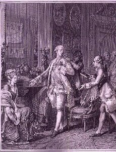The Grand Toilet, gravert av A.L. Romanet (1742-c.1810)