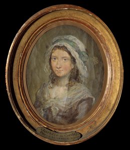 Portrett av Charlotte Corday (1768-1793) Maleri av Moreau Le Jeune (1741-1814) 1793. av Jean Michel the Younger Moreau