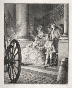 Restive of Breton: The Little Godparents av Jean Michel the Younger Moreau