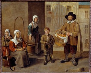 Vannbrøderhandleren Maleri av Jean Michelin (1623-1695) 1650 Søn. 0,77x0,97m