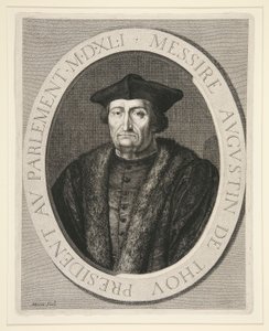 Augustin de Thou, president for parlamentet i Paris fra 1535 til 1544 av Jean Morin