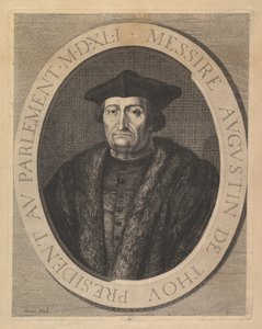 Augustin de Thou, president i parlamentet. av Jean Morin