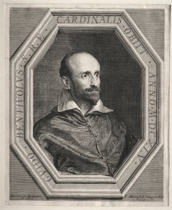 Kardinal Guido Bentivoglio, pavelig nuntius ved hoffet til Ludvig XIII av Jean Morin