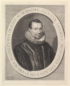 Jacques-Auguste de Thou, første president i parlamentet. av Jean Morin