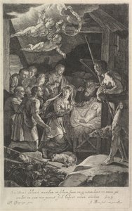 Tilbedelsen av gjeterne. av Jean Morin