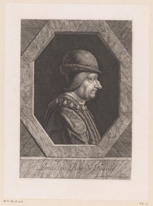 Portrett av Louis XI, konge av Frankrike av Jean Morin