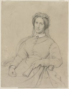 Madame Hippolyte Flandrin (Aimee Ancelot) av Jean Paul Flandrin