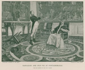 Napoleon og Pius VII ved Fontainebleau av Jean Paul Laurens