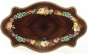 Napoleon III midtbord, ca. 1856 (palisander og emalje) (se også 476434 og 476436) av Jean Pierre Alexandre Tahan