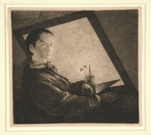 Selvportrett av Jean Pierre Norblin