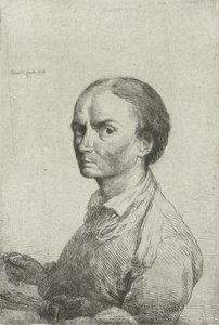 Selvportrett av Jean Pierre Norblin de la Gourdaine