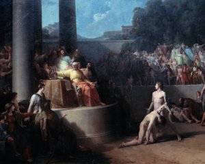 De olympiske leker-maleri av Jean Pierre Saint Ours (1752-1809) Geneve fra 1700-tallet, museum for kunst og historie av Jean Pierre Saint Ours