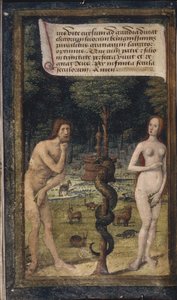 Adam og Eva fra Bastard Letters, ca 1490-1510