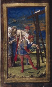 Nedstigningen fra korset fra Lettres bâtardes, ca 1490-1510