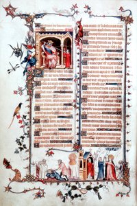 Side fra Belleville Breviary 1323-1326 av Jean Pucelle