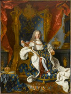 Portrett av Louis XV 1710-1774 konge av Frankrike, i en alder av 9, 1719.