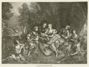 Telemachus og Calypso av Jean Raoux