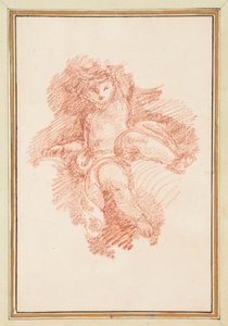 Sittende putto av Jean Robert Ango
