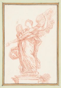 Bevinget figur på sokkel av Jean Robert Ango