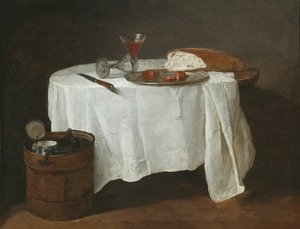Den hvite duken, 173132. av Jean Baptiste Simeon Chardin