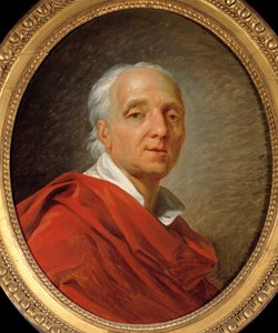 Age of Enlightenment: "" Portrett av Denis Diderot (1713-1784), forfatter og filosof"" Maleri av Jean Simon Berthelemy (1743-1811) 1784 Dim. 0,55 x 0,46 m. Paris, Carnavalet-museet