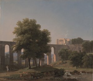 En akvedukt nær en festning, 1807 av Jean Victor Bertin