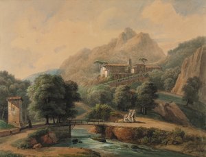 Italiensk landskap: Klosteret og de religiøse, slutten av 1800-1900-tallet.