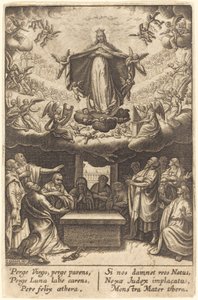 Jomfruens antagelse av Jean Waldor after Jacques Callot