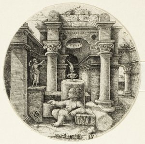Sittende nakenbarn