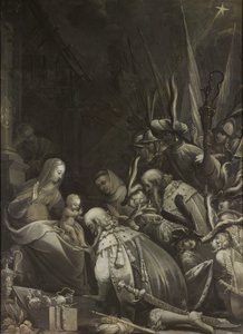 Tilbedelse av magi, 1636 av Jean de Saint Igny