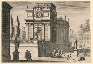 En park av et slott av Jean le Pautre