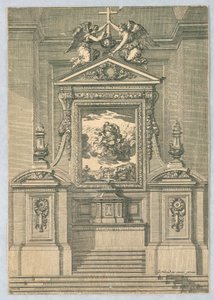 Design for altere, fra "Altere og altertavler" av Jean le Pautre