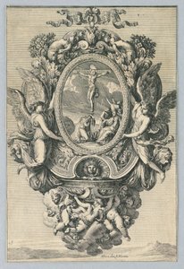 Design for Holy Water Souts, fra "Inventions Pour Faire des Plaques" av Jean le Pautre