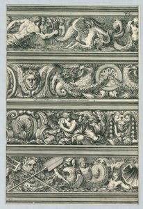 Tallerken fra Frises pour les architraves, cornices, et autres ornements d