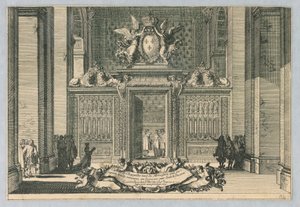 Rekkverk for kapeller, fra "Clostures de Chapelles" av Jean le Pautre