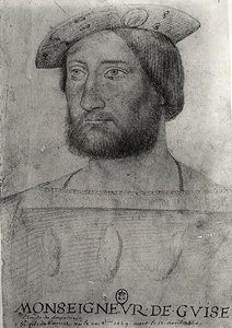 Portrett av Claude av Lorraine (1496-1550) 1. hertug av Guise av Jean school of Clouet