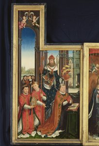 Polyptych of the Glorification of the Holy Trinity, panel som viser abbeder, 1509-15