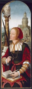 Den hellige Barbara, ca. 1520 av Jean the Elder Bellegambe