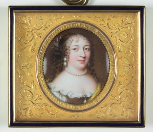 En dame som heter Madame de Louvois (emalje)