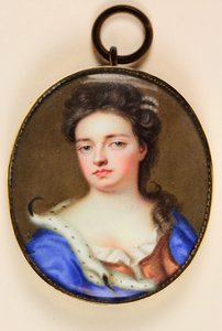 Dronning Anne (akvarell på vellum) av Jean the Younger Petitot