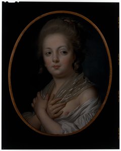 En ung kvinne ved toalettet hennes av Jeanne Philiberte Ledoux